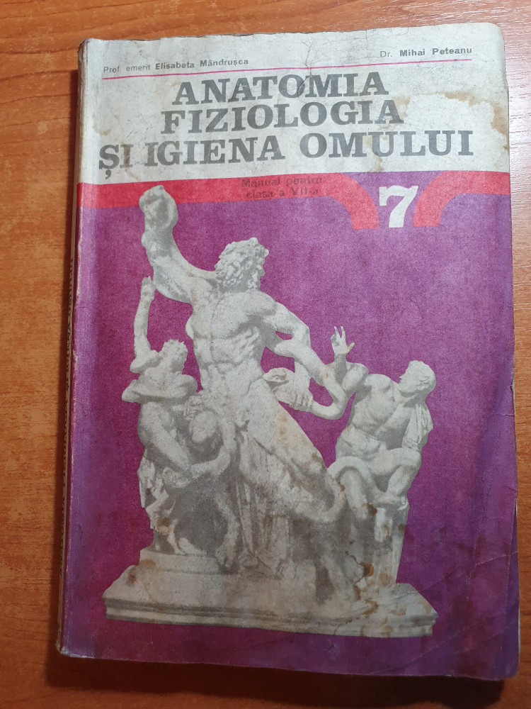 Manual anatomia fiziologia si igiena omului pentru clasa a 7-a - din anul  1980 | Okazii.ro