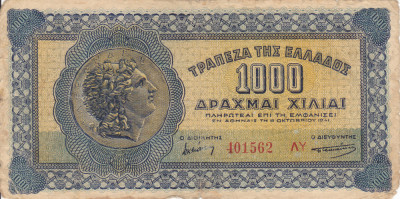 GRECIA 1.000 drahme 1941 VF-!!! foto