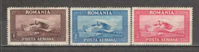 Romania.1928 Posta aeriana-C.Raiu filigran vertical YR.18 foto