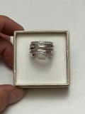 INEL AUR alb 18K + 72 DIAMANTE = 0.72CT - Italia - Model Lat - Unicat - 18.5g. !, 46 - 56