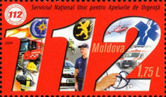 MOLDOVA 2019, Serviciul unic de urgenta 112, serie neuzata, MNH foto