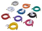 Patch cord S/FTP Cat 6a RJ45 5m - Goobay, litat, fără halogen