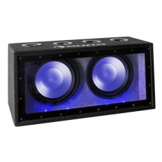 Auna Cannon bate TX12 subwoofer pasiv automobil 2 x 30cm (12 &amp;amp;quot;) 2 x 300W cu LED-uri foto