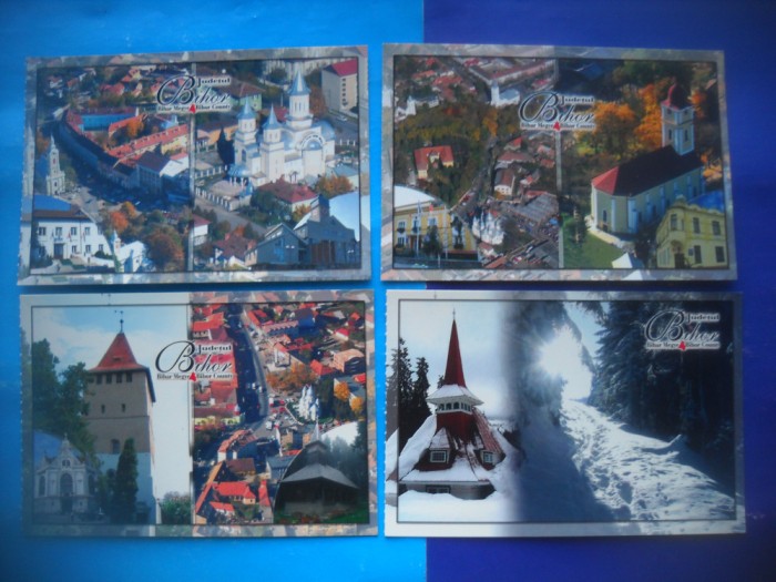 HOPCT LOT 2707 MARGHITA-SALONTA-BEIUS-STANA - BIHOR-4 CARTI POSTALE-NECIRCULATE