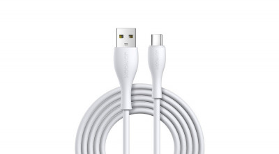 Joyroom Cablu USB - USB tip C, 3 A, 1 m, alb (S-1030M8-white) foto