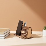 Suport Pixuri Birou Elegant, Organizator Instrumente Scris, Design Modern, Compartimente Multiple, 25x11x10.5cm