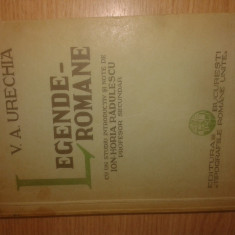 V. A. Urechia - Legende romane - cu 24 ilustratiuni de D. Jiquide (cca. 1935)