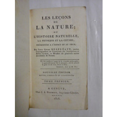 LES LECONS DE LA NATURE ou L&#039;histoire naturelle, la physique et la chymie, presentees a l&#039;esprit et au coeur (tome premier) - Louis Cous