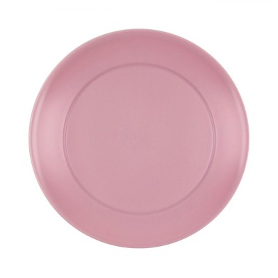 Farfurie Fructe, Model Powder Pink, Plastic, Diametru 20 cm foto