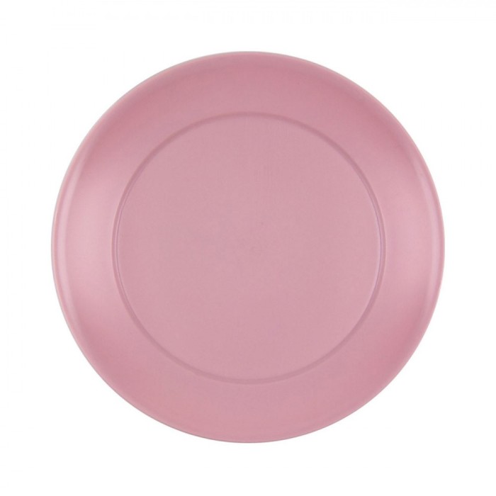 Farfurie Fructe, Model Powder Pink, Plastic, Diametru 20 cm