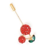 Brosa martisor tip ac de rever cu cirese