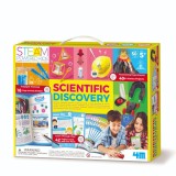 Kit stiintific cu 42 experimente STEAM Kids, 4M, Descoperiri stiintiice, Vol 1