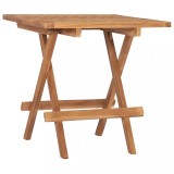 Cumpara ieftin Masă de grădină pliabilă, 50 x 50 x 50 cm, lemn masiv tec