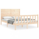 Cumpara ieftin Cadru de pat fara saltea, 140x200 cm, lemn masiv pin