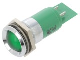 Lampă LED Verde Convexă EAO 24V &Oslash;6mm Cod 17-020351