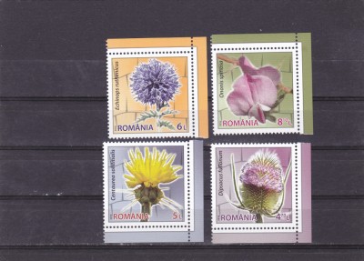 FLORILE SPINILOR,SERIE COMPLETA,2016,Lp.2091,MNH ** ROMANIA foto