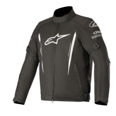 Geaca textil moto Alpinestars Gunner V2 Waterproof negru/alb, marime S