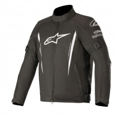 Geaca textil moto Alpinestars Gunner V2 Waterproof negru/alb, marime 2XL