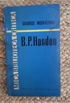 B.P.HASDEU -GEORGE MUNTEANU, CU DEDICATIE foto