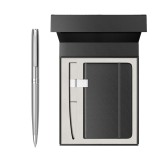 Pix Sheaffer Sagaris Engraved Chrome cu notes A6