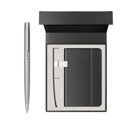 Pix Sheaffer Sagaris Engraved Chrome cu notes A6 foto