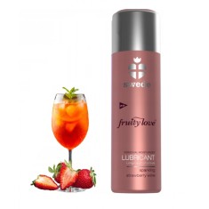 Lubrifiant pe Baza de Apa Fruity Love, Aroma Vin Spumant de Capsuni, 50 ml