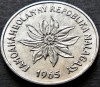Moneda exotica 2 FRANCI KIROBO- MALAGASY MADAGASCAR, anul 1965 *cod 3847 C = UNC, Africa