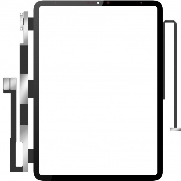 Touchscreen Forward Guard OCA pentru Apple iPad Pro 12.9 (2018), Negru