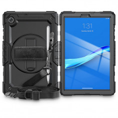 Husa Tableta Plastic - TPU Tech-Protect SOLID360 pentru Lenovo Tab M10 Plus 10.3, Neagra