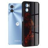 Cumpara ieftin Husa pentru Motorola Moto E22 / Moto E22i, Techsuit Glaze Series, Red Nebula
