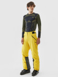 Pantaloni de schi membrana Dermizax 20000 pentru bărbați - galbeni, 4F Sportswear