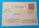 Cenzurat - Cernauti Banca Ohlgiesser &amp;Horowitz carte postala circulata anul 1939, Sinaia, Printata