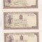 bnk bn Romania 500 lei 1942 aunc - 3 bucati consecutive