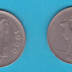 Moneda Irlanda 1 Punt (Pound) 1990 aUNC