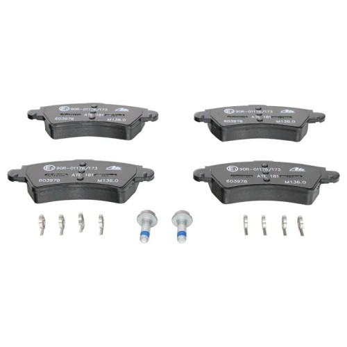 Set placute frana fata ATE, Citroen Xsara 1997-2010 Peugeot 206 CC, Peugeot 206, 1998-2012, Peugeot 306, 1993-2003, Fata; puntea fata; Tip frina : fr