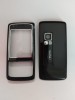 Carcasa Completa Nokia 6288, Neagra/Rosie, Kit Reparatie Fara Logo, Compatibila 100%, Protectie Uzura si Zgarieturi