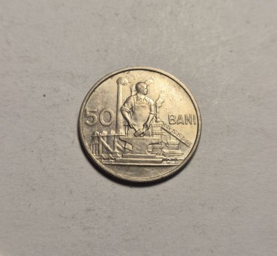 50 bani 1955 UNC foto