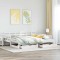 vidaXL Pat de zi cu extensie și sertare fără saltea, alb, 80x200 cm 3302258