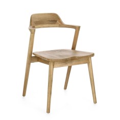 Scaun lemn maro Amery 51x59x77h