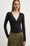 Silvian Heach tricou RETEDI femei, culoarea negru, GPA24299TS