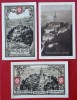Germania lot 3 notgeld 2 x 25 + 50 pfennig 1921 Rahla **