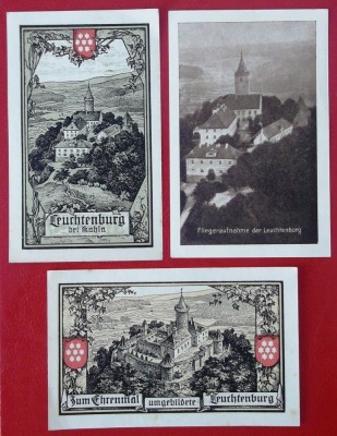 Germania lot 3 notgeld 2 x 25 + 50 pfennig 1921 Rahla ** foto