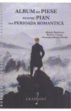 Album de piese pentru pian din Perioada Romantica: Albeniz, Beethoven, Brahms, Chopin, Clementi, Debussy, Dvorak