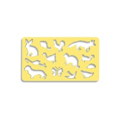Sablon desen, tematica animale, 13 forme diferite, 12x0.2x21 cm