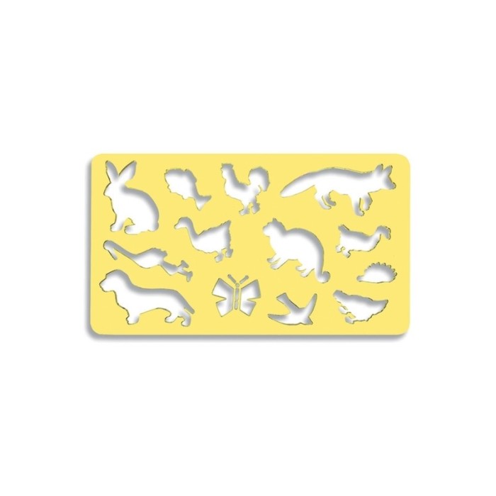 Sablon desen, tematica animale, 13 forme diferite, 12x0.2x21 cm