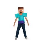 Costum carnaval Minecraft Steve Essential pentru copii, marime S (5 - 6 ani)