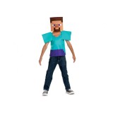 Costum carnaval Minecraft Steve Essential pentru copii, marime S (5 - 6 ani)