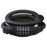 Cumpara ieftin Antifurt cu cifru pentru biciclete, lungime cablu 120 cm, diametru 12mm - Negru