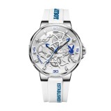 Ceas Bărbați Playboy 3052 Alb &ndash; Design Luxury, Funcții Multiple, Afișaj Luminos, Rezistent la Apă 3ATM