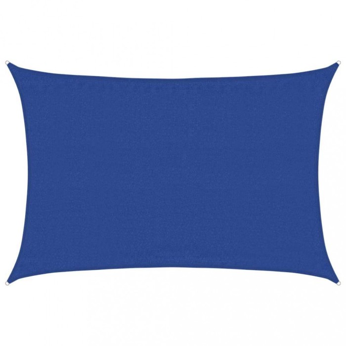 Panza parasolar, albastru dreptunghiular 3,5x5 m HDPE 160 g/m&sup2;